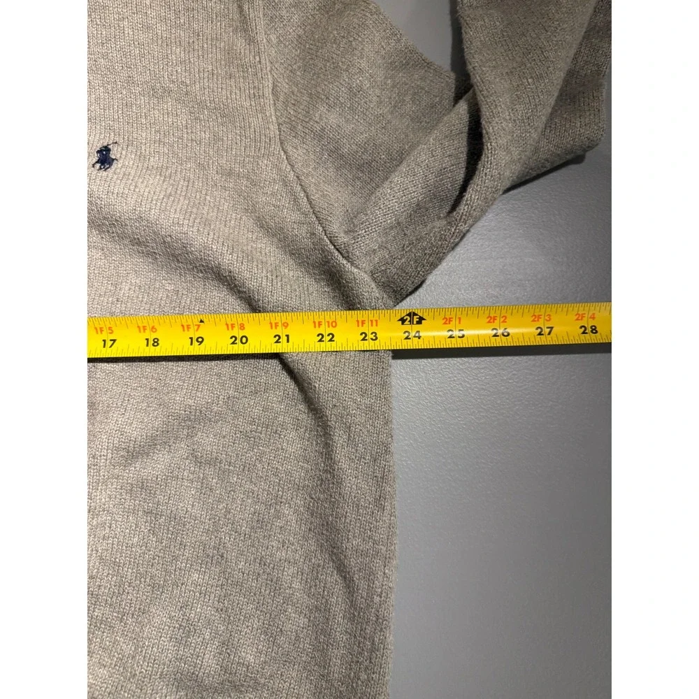 Polo Ralph Lauren Mens XXL Gray Mock Neck Button Sweater Heather Knit H0562